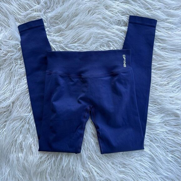 DFYNE Impact Leggings Navy Size Small - Picture 1 of 9